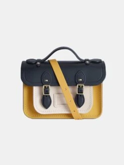 The Mini - Navy, Indian Yellow Matte & Chalk