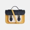 The 11 Inch Batchel - Navy, Indian Yellow Matte & Chalk 2 The 11 Inch Batchel - Navy, Indian Yellow Matte & Chalk -Cambridge Satchel 0006 BAT113018MPG10101 FRONT 856932