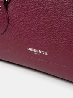 The Emily -Red Velvet Celtic Grain -Cambridge Satchel 10 5 183748