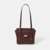 The Mini Emily -Oxblood Saffiano