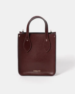 The Mini Tote -Oxblood Celtic Grain