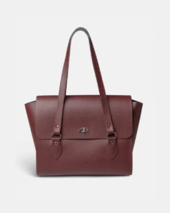 The Emily -Oxblood Saffiano