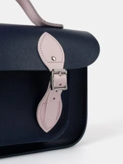 The 11 Inch Batchel - Blueberry & Fondant Pink Saffiano 15 The 11 Inch Batchel - Blueberry & Fondant Pink Saffiano -Cambridge Satchel BAT111680MBN20101 5 645160