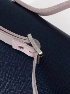 The 11 Inch Batchel - Blueberry & Fondant Pink Saffiano 17 The 11 Inch Batchel - Blueberry & Fondant Pink Saffiano -Cambridge Satchel BAT111680MBN20101 7 735559