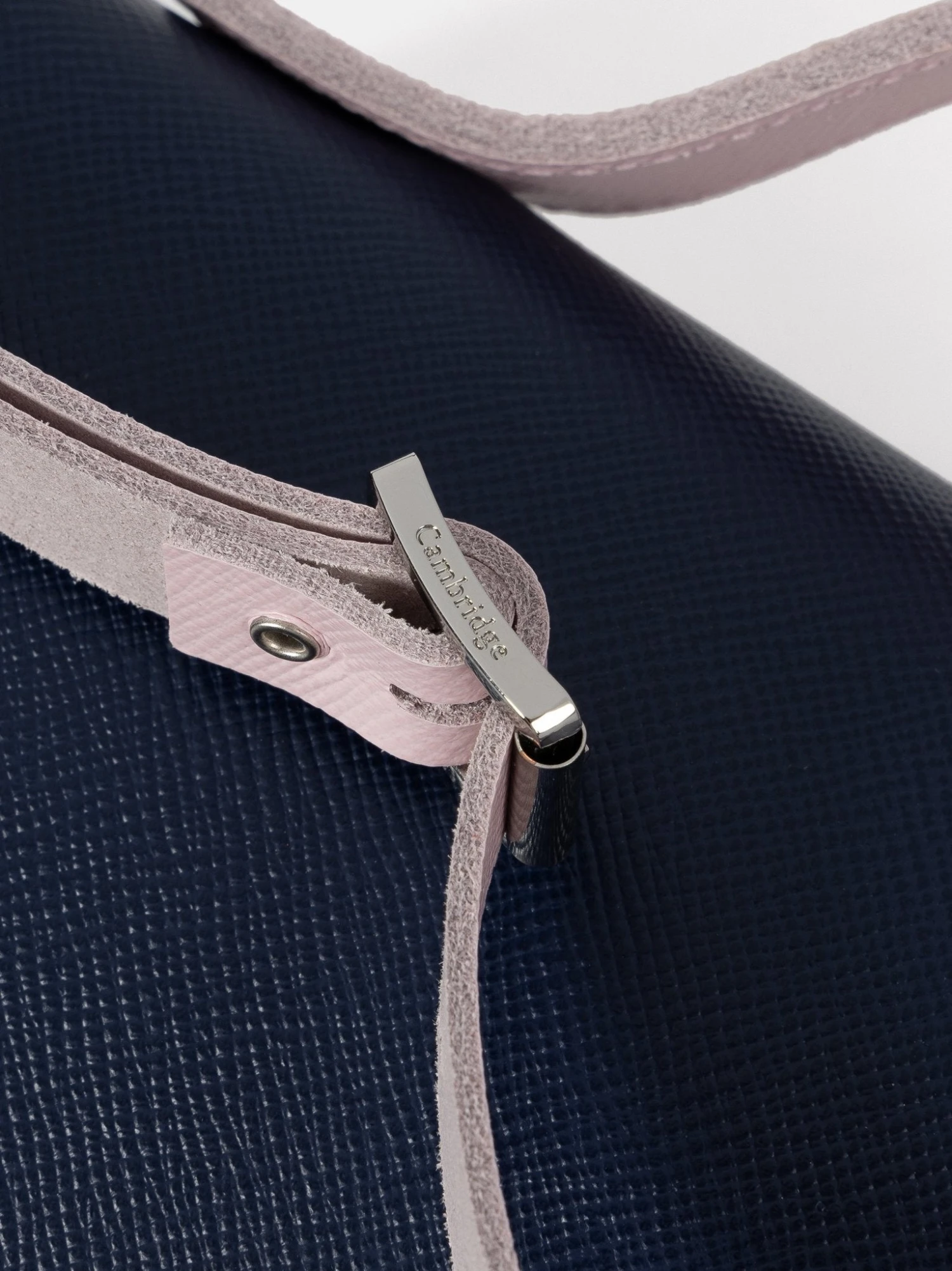 The 11 Inch Batchel - Blueberry & Fondant Pink Saffiano 10 The 11 Inch Batchel - Blueberry & Fondant Pink Saffiano - Image 8