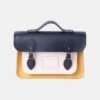 The 13 Inch Batchel- Navy, Indian Yellow Matte & Chalk 1 The 13 Inch Batchel- Navy, Indian Yellow Matte & Chalk -Cambridge Satchel BAT133018MPG10101 01 446870