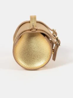 The Micro Bowls Bag - Foil Gold Saffiano -Cambridge Satchel BOWMR1127MPG20101 3 203985