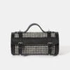 The Bowls Bag - Black Celtic Grain & Harris Tweed® Houndstooth Tartan -Cambridge Satchel BOWNA0217MBN20101 1 558305