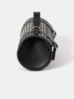 The Bowls Bag - Black Celtic Grain & Harris Tweed® Houndstooth Tartan -Cambridge Satchel BOWNA0217MBN20101 3 943099