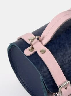 The Micro Bowls Bag - Blueberry And Fondant Pink Saffiano -Cambridge Satchel CSC27.10.20230072 451448