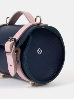 The Micro Bowls Bag - Blueberry And Fondant Pink Saffiano -Cambridge Satchel CSC27.10.20230073 638555