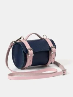 The Micro Bowls Bag - Blueberry And Fondant Pink Saffiano -Cambridge Satchel CSC27.10.20230075 981787