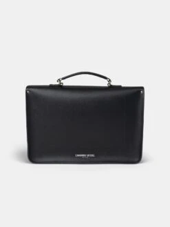 The Briefcase -Black Saffiano -Cambridge Satchel IMG 7772