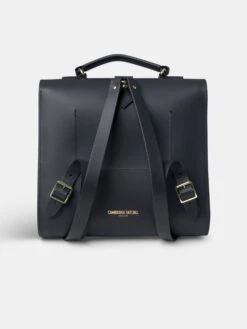 The Messenger Backpack -Navy & Tan Bridle 16 The Messenger Backpack -Navy & Tan Bridle -Cambridge Satchel IMG 7812