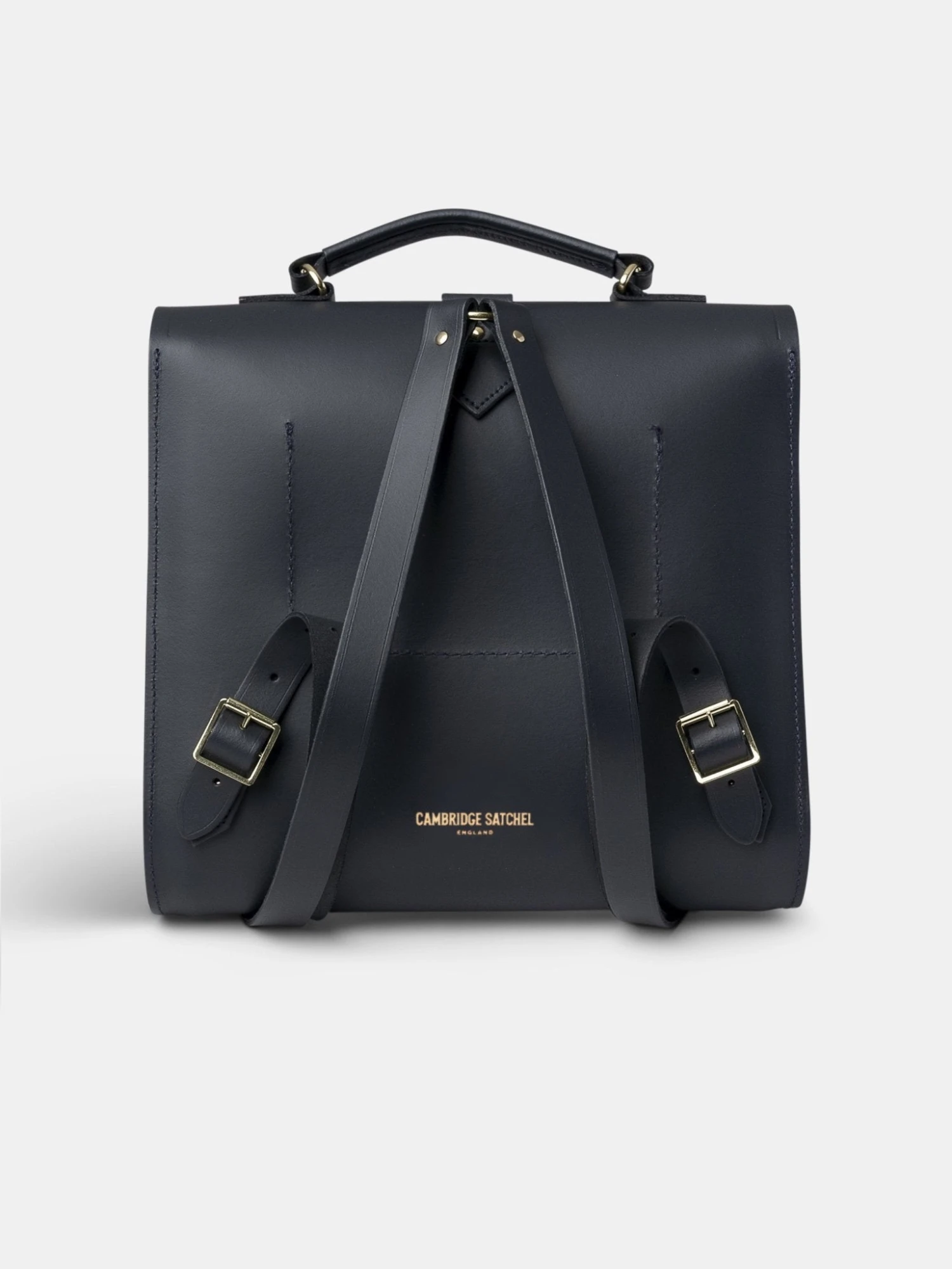 The Messenger Backpack -Navy & Tan Bridle 7 The Messenger Backpack -Navy & Tan Bridle - Image 5