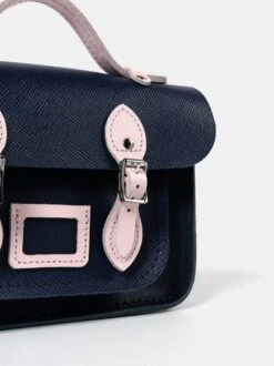 The Mini - Blueberry & Fondant Pink Saffiano -Cambridge Satchel MINNA1680MBN20101 05 569041