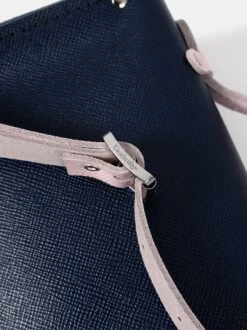 The Mini - Blueberry & Fondant Pink Saffiano -Cambridge Satchel MINNA1680MBN20101 06 117329