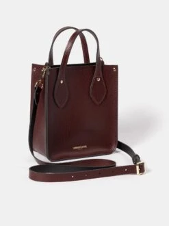 The Mini Tote -Oxblood Celtic Grain -Cambridge Satchel MITNA1209PGH20101 7 221264