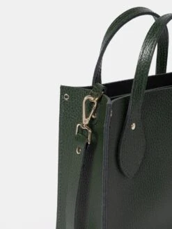 The Mini Tote - Racing Green Celtic Grain 20 The Mini Tote - Racing Green Celtic Grain -Cambridge Satchel MITNA1588PGH20101 5 520965