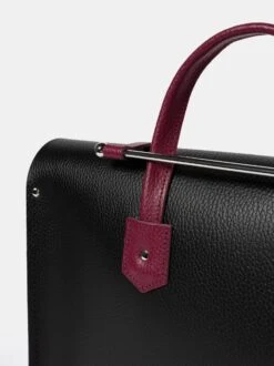 The Music Case - Black & Red Velvet Celtic Grain -Cambridge Satchel MUSNA1677BNH20101 4 781295