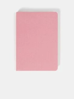 The A5 Notebook - Salmon Pink Saffiano