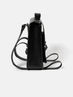 The Small Portrait Backpack - Black Celtic Grain & Harris Tweed® Houndstooth Tartan 14 The Small Portrait Backpack - Black Celtic Grain & Harris Tweed® Houndstooth Tartan -Cambridge Satchel PBPSM0217BNH20101 3 399924