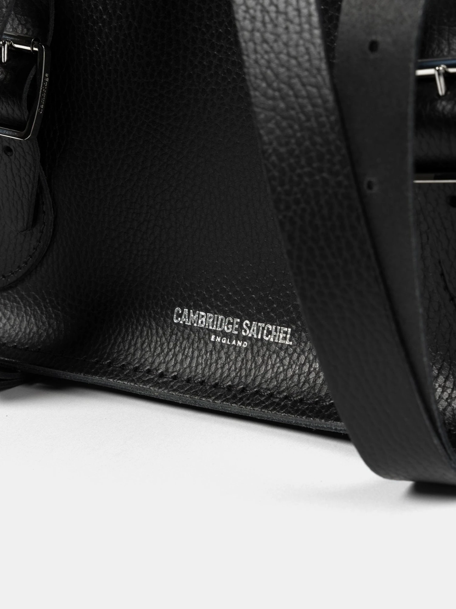 The Small Portrait Backpack - Black Celtic Grain & Harris Tweed® Houndstooth Tartan 9 The Small Portrait Backpack - Black Celtic Grain & Harris Tweed® Houndstooth Tartan - Image 7