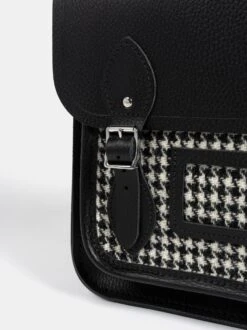The Small Portrait Backpack - Black Celtic Grain & Harris Tweed® Houndstooth Tartan 19 The Small Portrait Backpack - Black Celtic Grain & Harris Tweed® Houndstooth Tartan -Cambridge Satchel PBPSM0217BNH20101 7 116061