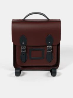 The Small Portrait Backpack - Oxblood & Navy