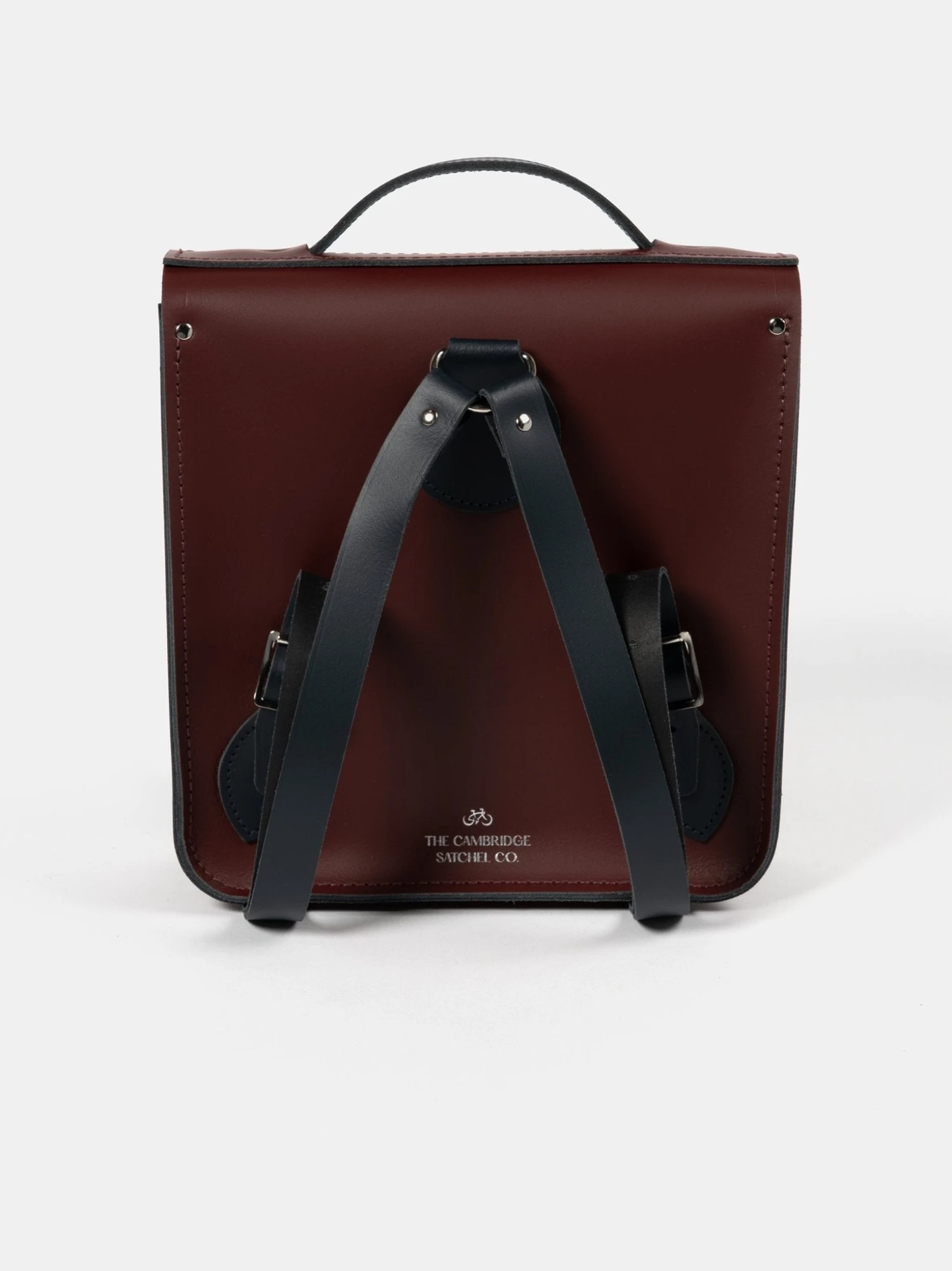 The Small Portrait Backpack - Oxblood & Navy 6 The Small Portrait Backpack - Oxblood & Navy - Image 4