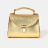 The Micro Poppy - Foil Gold Saffiano -Cambridge Satchel POPMR1127PGH20101 1 325730