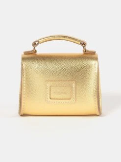 The Micro Poppy - Foil Gold Saffiano -Cambridge Satchel POPMR1127PGH20101 2 847152