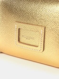 The Micro Poppy - Foil Gold Saffiano -Cambridge Satchel POPMR1127PGH20101 5 341104