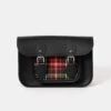 The 11 Inch Satchel - Black With Strome Modern Tartan -Cambridge Satchel SAT111678MBN20101 1 317883