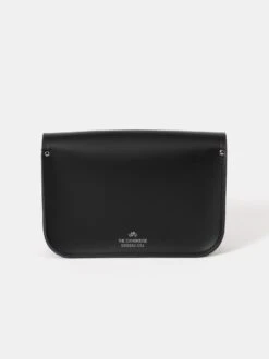 The 11 Inch Satchel - Black With Strome Modern Tartan -Cambridge Satchel SAT111678MBN20101 2 693617