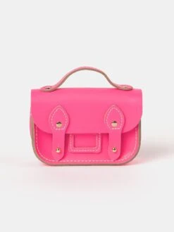 The Micro Satchel - Fluoro Pink