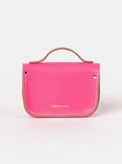 The Micro Satchel - Fluoro Pink -Cambridge Satchel SATMR1012PGH20101 2 257655