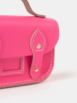 The Micro Satchel - Fluoro Pink -Cambridge Satchel SATMR1012PGH20101 5 712325