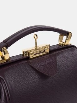 The Mini Sophie - Bordeaux Calf Grain -Cambridge Satchel SOPMI1569PGH23101 3
