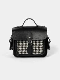 The Traveller - Black Celtic Grain & Harris Tweed® Houndstooth Tartan