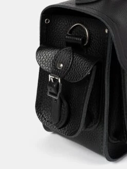 The Traveller - Black Celtic Grain & Harris Tweed® Houndstooth Tartan -Cambridge Satchel TRPSM0217MBN20101 5 265231