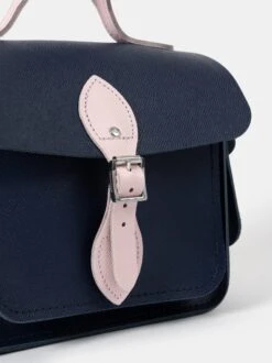 The Traveller - Blueberry & Fondant Pink Saffiano -Cambridge Satchel TRPSM1680MBN20101 4 144346