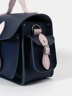 The Traveller - Blueberry & Fondant Pink Saffiano -Cambridge Satchel TRPSM1680MBN20101 5 310459