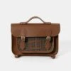 The 13 Inch Batchel Backpack - Vintage With Pepa London Brown Tweed
