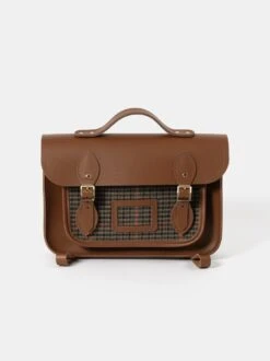 The 13 Inch Batchel Backpack - Vintage With Pepa London Brown Tweed
