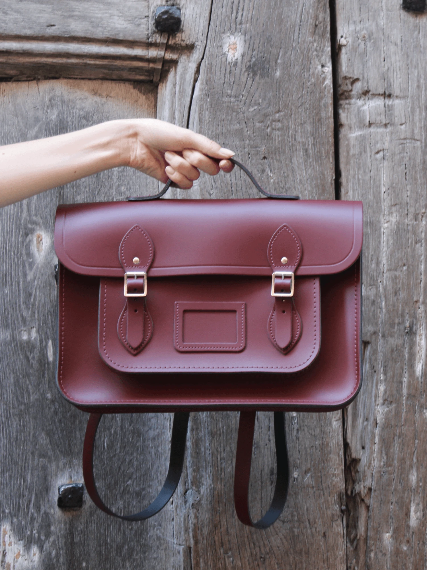 The 14 Inch Batchel Backpack - Oxblood 4 The 14 Inch Batchel Backpack - Oxblood - Image 2