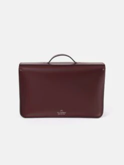 The 16.5 Inch Batchel - Oxblood With Webbing Strap -Cambridge Satchel the 165 inch batchel oxblood with webbing strap 904842