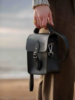 The Binocular Bag - Black Celtic Grain -Cambridge Satchel the binocular bag black celtic grain 839279