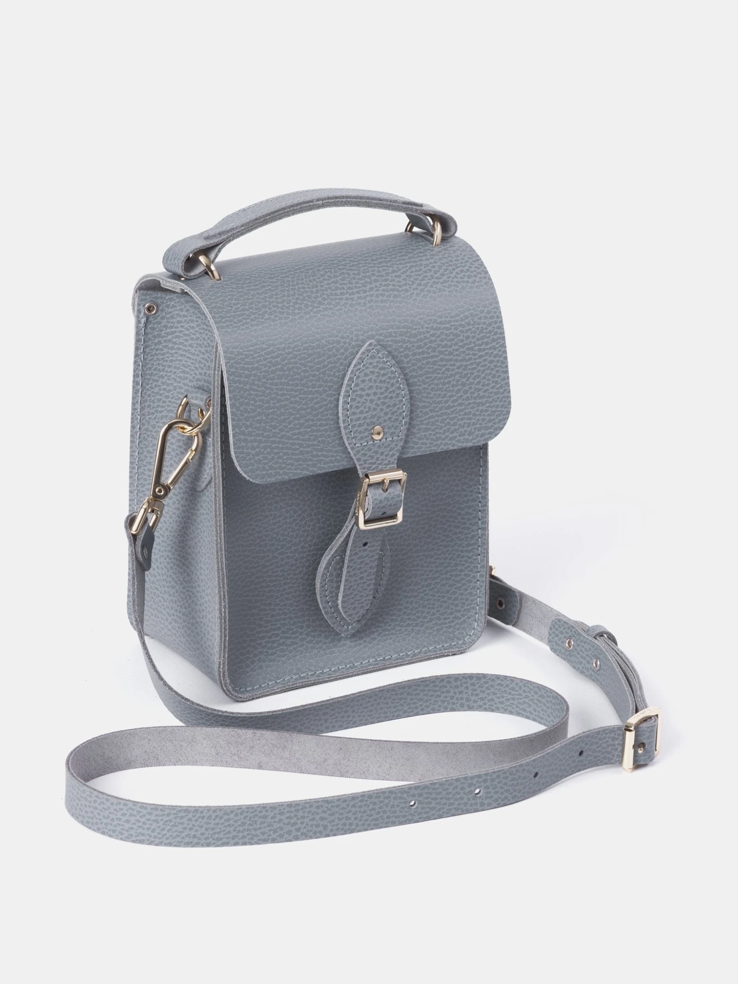 The Binocular Bag - French Grey Celtic Grain 4 The Binocular Bag - French Grey Celtic Grain - Image 2