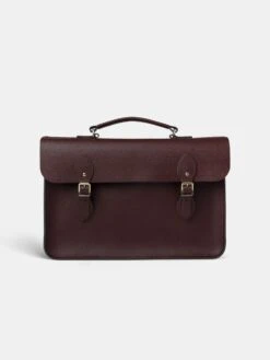 The Briefcase -Oxblood Saffiano